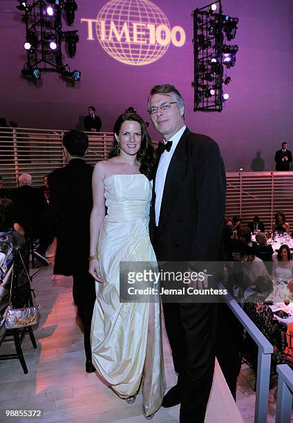 Sessa von Richthofen and Richard Johnson attend Time's 100 most influential people in the world gala at Frederick P. Rose Hall, Jazz at Lincoln...