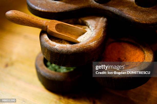 three spices - cayenne powder stock pictures, royalty-free photos & images