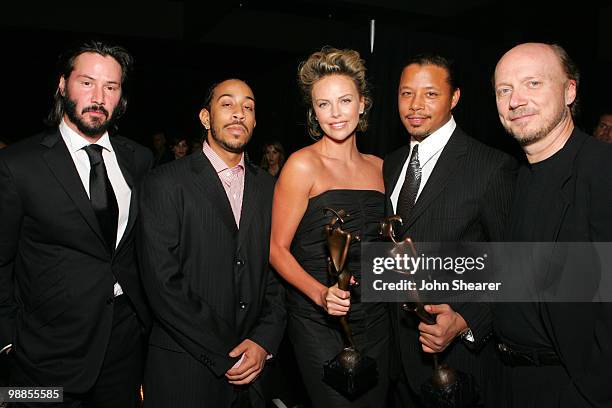 Keanu Reeves, Chris 'Ludacris' Bridges, Charlize Theron, recipient of the Desert Palm Achievement Award , Terrence Howard, recipient of the Rising...