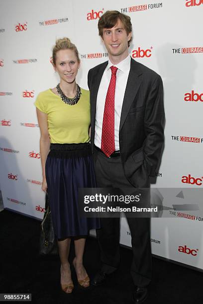 Indre and Justin Rockefeller attend The Americas Business Council opening dinner to celebrate the 2010 Courage Forum at Industria Superstudio on May...