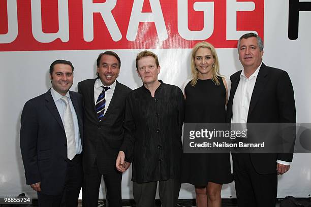 Guillermo Romo, Emilio Azcarraga Jean, Philippe Petit, Angelica Fuentes Tellez and Jorge Vergara attend The Americas Business Council opening dinner...