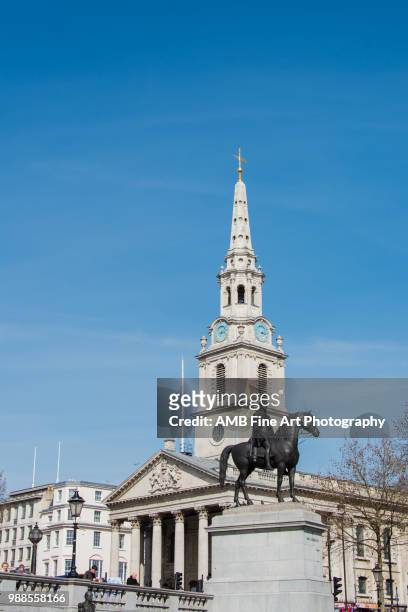 statue of king george iv in london, england - fine art statue ストックフォトと画像