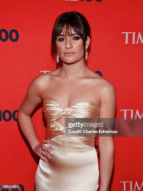 Actress/singer Lea Michele attends the 2010 TIME 100 Gala at the Time Warner Center on May 4, 2010 in New York City.