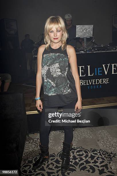 Actress Malin Akerman attends Music Loves Fashion and House of Hype at Coachella 2010 - Day 3 on April 18, 2010 in Palm Springs, California.