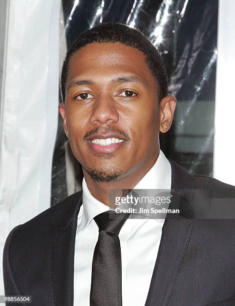 Personality Nick Cannon attends the premiere of "Just Wright" at Ziegfeld Theatre on May 4, 2010 in New York City.