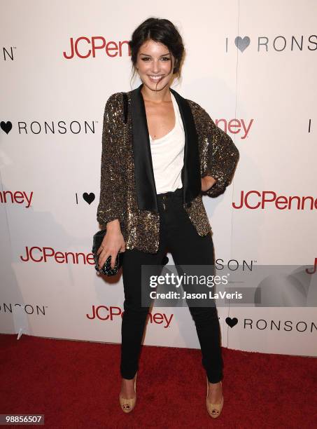 Actress Shenae Grimes attends the Charlotte Ronson and JCPenney spring cocktail jam at Milk Studios on May 4, 2010 in Hollywood, California.