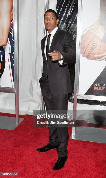 Personality Nick Cannon attends the premiere of "Just Wright" at Ziegfeld Theatre on May 4, 2010 in New York City.