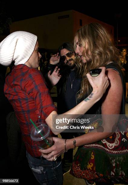 Samantha Ronson, musician Shooter Jennings and actress Drea De Matteo attend Charlotte Ronson and JCPenney Spring Cocktail Jam held at Milk Studios...
