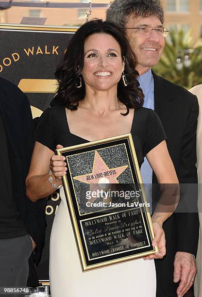 Actress Julia Louis-Dreyfus receives a star on the Hollywood Walk of Fame on May 4, 2010 in Hollywood, California.