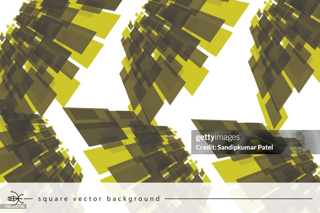 Abstract Rectangles Technology Digital Hi Tech Concept Background High ...