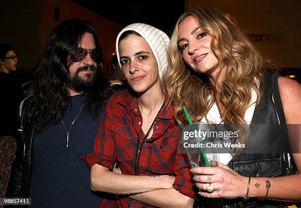 Musician Shooter Jennings, DJ Samantha Ronson and actress Drea De Matteo attend Charlotte Ronson and JCPenney Spring Cocktail Jam held at Milk...