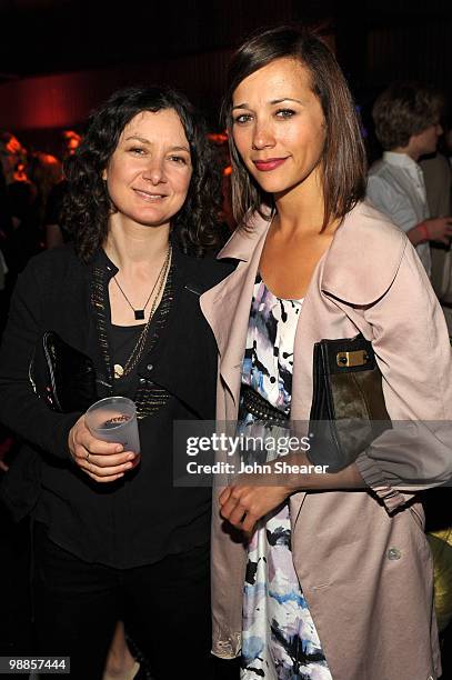 Actresses Sara Gilbert and Rashida Jones attend Charlotte Ronson and JCPenney Spring Cocktail Jam held at Milk Studios on May 4, 2010 in Los Angeles,...