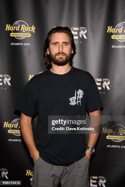 Scott Disick attends the DAER Nightclub Hotel & Casino Atlantic City Grand Opening Weekend at DAER Nightclub at Hard Rock Hotel & Casino Atlantic...