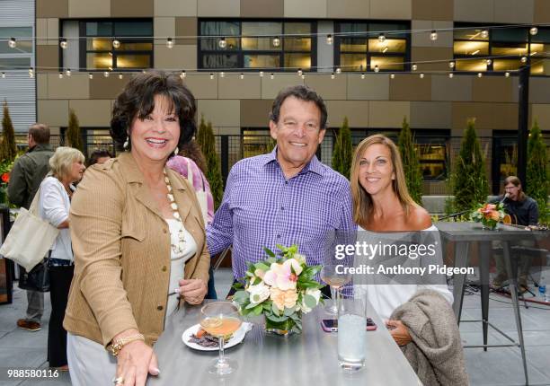 Guests enjoying the Grand Opening Event, EVEN Hotel and Staybridge Suites Seattle on June 28, 2018 in Seattle, Washington.