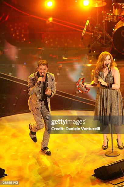 Jake Shears and Ana Matronic of Scissor Sisters