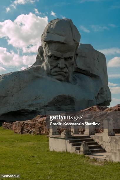 brest fortress. monument to courage - shatilov stock pictures, royalty-free photos & images