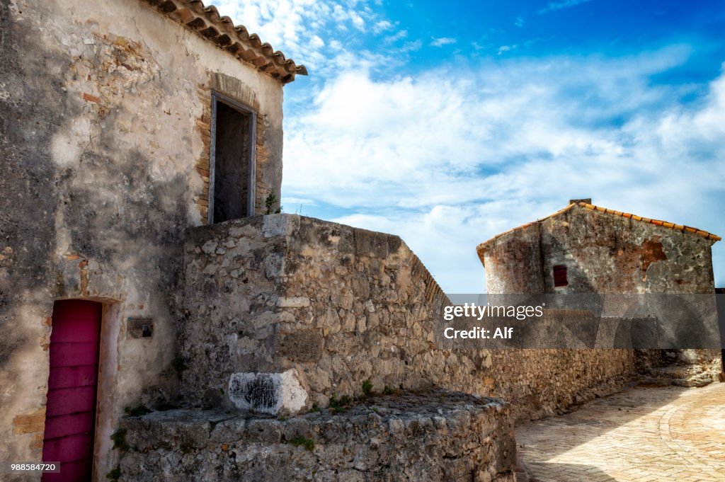 Exterior view of Fort Carré de Antibes, French Riviera, France