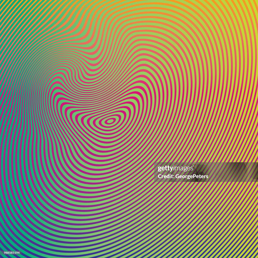 Halftone Pattern, Abstract Background of rippled, wavy lines