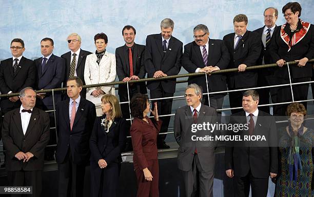 Fisheries and maritime affairs commissioner Maria Damanaki chats with EU Ministers and delegates during the family picture of the EU Informal Meeting...