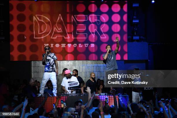 Ludacris performs at the DAER Nightclub Hotel & Casino Atlantic City Grand Opening Weekend at DAER Nightclub at Hard Rock Hotel & Casino Atlantic...