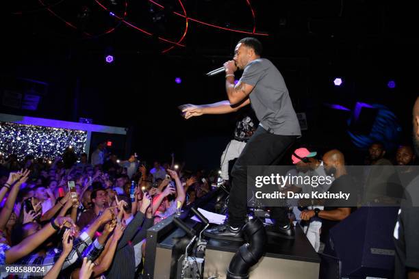 Ludacris performs at the DAER Nightclub Hotel & Casino Atlantic City Grand Opening Weekend at DAER Nightclub at Hard Rock Hotel & Casino Atlantic...