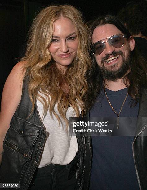 Actress Drea De Mateo and Shooter Jennings attend the after party for I Heart Ronson Spring Cocktail Jam at Trousdale on May 4, 2010 in West...