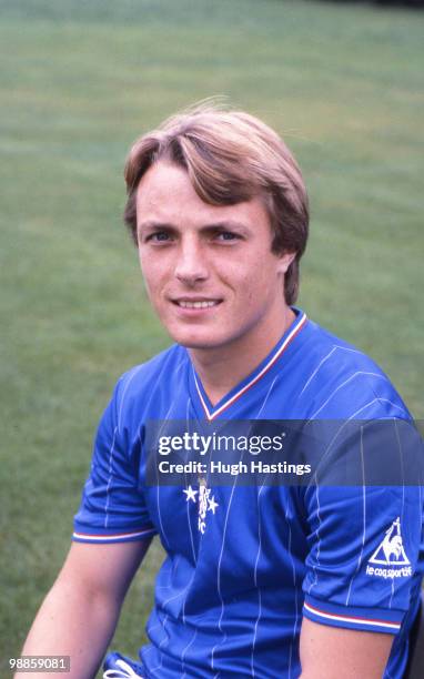 Portrait of Chelsea player John Bumstead.