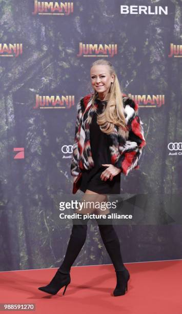 Jenny Elvers attends the German premiere of the movie 'Jumanji: Welcome to the Jungle' in Berlin, Germany, 06 December 2017. Photo: Jörg...