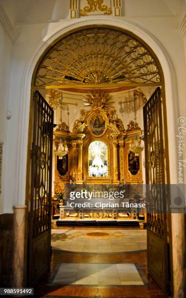 benidorm church - ciprian stock pictures, royalty-free photos & images