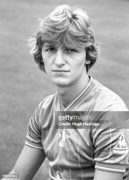 Portrait of Chelsea player Colin Pates.
