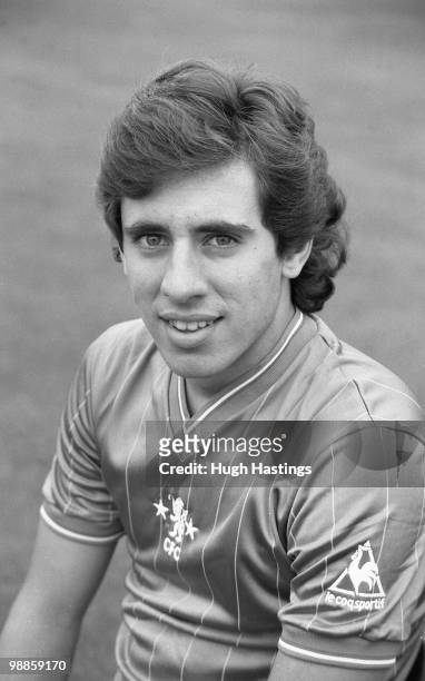 Portrait of Chelsea player Gary Chivers.