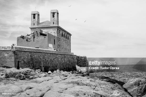 church of tabarca - tabarca stock pictures, royalty-free photos & images