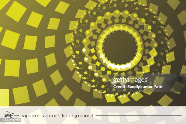 abstract vector poster geometric background - gold atom structure stock illustrations