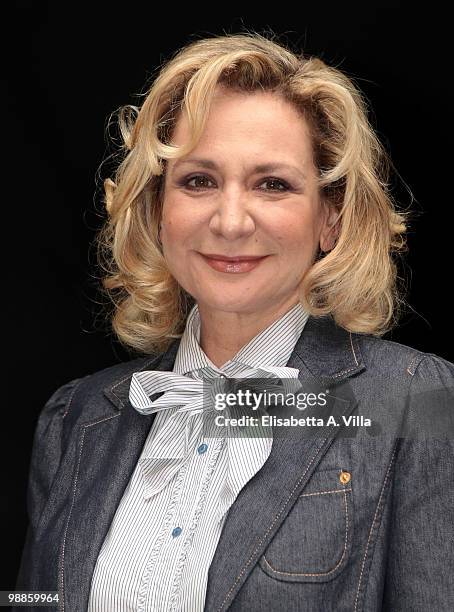 Italian actress Monica Scattini attends 'Due Vite Per Caso' at Quattro Fontane Cinema on May 5, 2010 in Rome, Italy.