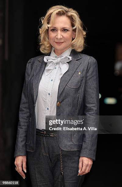 Italian actress Monica Scattini attends 'Due Vite Per Caso' at Quattro Fontane Cinema on May 5, 2010 in Rome, Italy.