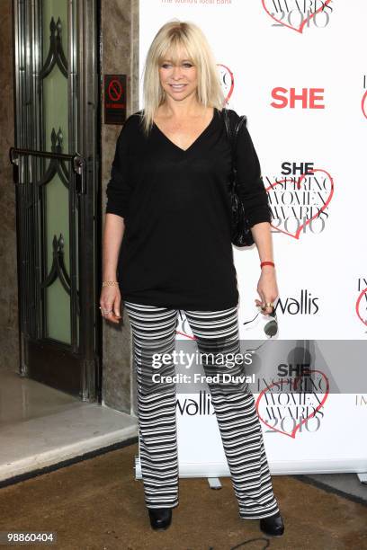 Jo Wood attends the SHE Inspiring Women Awards at Claridges Hotel on May 5, 2010 in London, England.