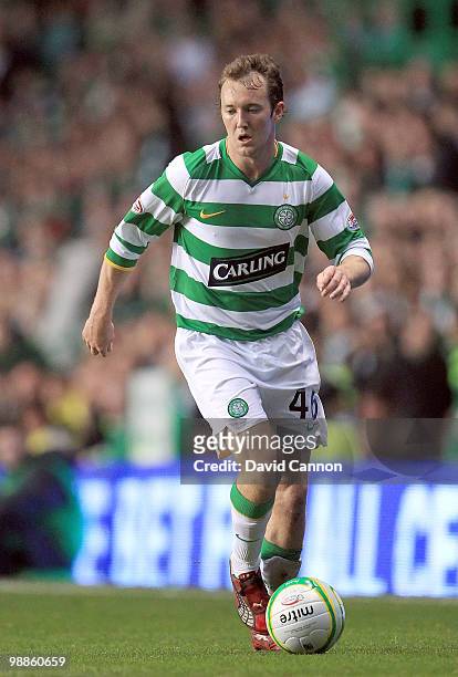 Aiden McGeady of Celtic during the Clydesdale Bank Scottish Premier League match between Celtic and Rangers at Celtic Park, on May 4, 2010 in...