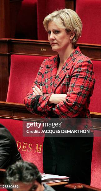 France's Junior Minister for Familly Nadine Morano attends the weekly session of questions to the Government, on May 05, 2010 at the National...