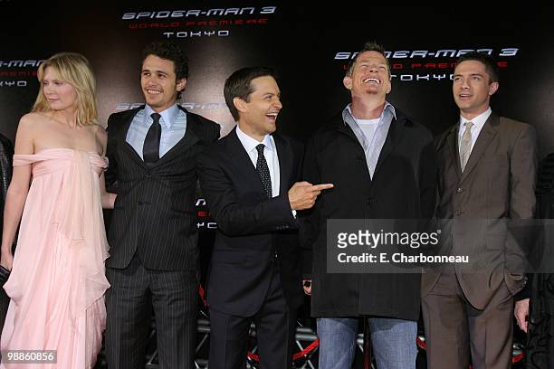 Kirsten Dunst, James Franco, Tobey Maguire, Thomas Haden Church and Topher Grace