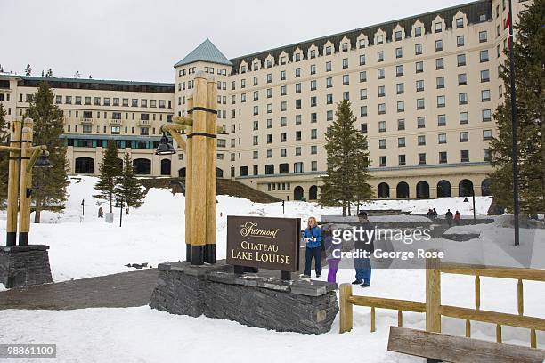 The lake entrance to the Fairmont Chateau Lake Louise Hotel is seen in this 2010 Lake Louise, Canada, late morning photo. The resort was hit by a...