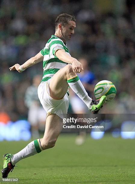 Robbie Keane of Celtic during the Clydesdale Bank Scottish Premier League match between Celtic and Rangers at Celtic Park, on May 4, 2010 in Glasgow,...