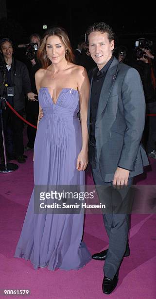 Lisa Snowdon and Brendan Cole arrive for Breast Cancer Care's annual Fashion Show at the Grosvenor House Hotel on Park Lane on February 10, 2008 in...