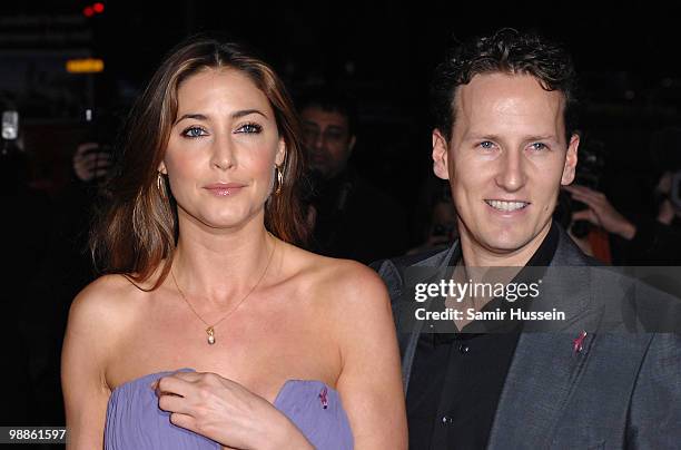 Lisa Snowdon and Brendan Cole arrive for Breast Cancer Care's annual Fashion Show at the Grosvenor House Hotel on Park Lane on February 10, 2008 in...