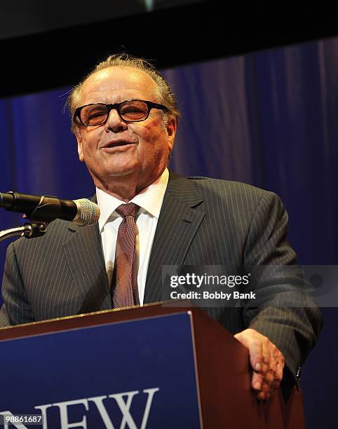 Jack Nicholson attends the 3rd Annual New Jersey Hall of Fame Induction Ceremony at the New Jersey Performing Arts Center on May 2, 2010 in Newark,...