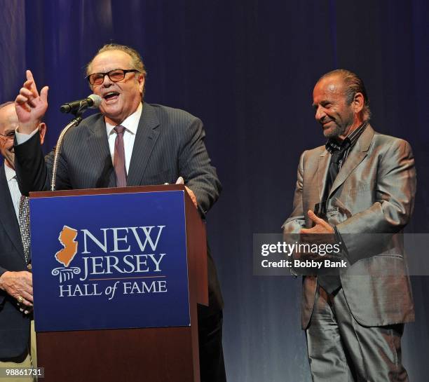 Yogi Berra, Jack Nicholson and Joe Pesci attend the 3rd Annual New Jersey Hall of Fame Induction Ceremony at the New Jersey Performing Arts Center on...