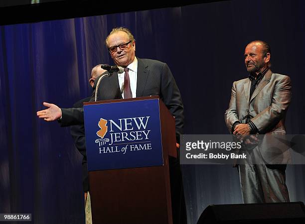 Yogi Berra, Jack Nicholson and Joe Pesci attend the 3rd Annual New Jersey Hall of Fame Induction Ceremony at the New Jersey Performing Arts Center on...