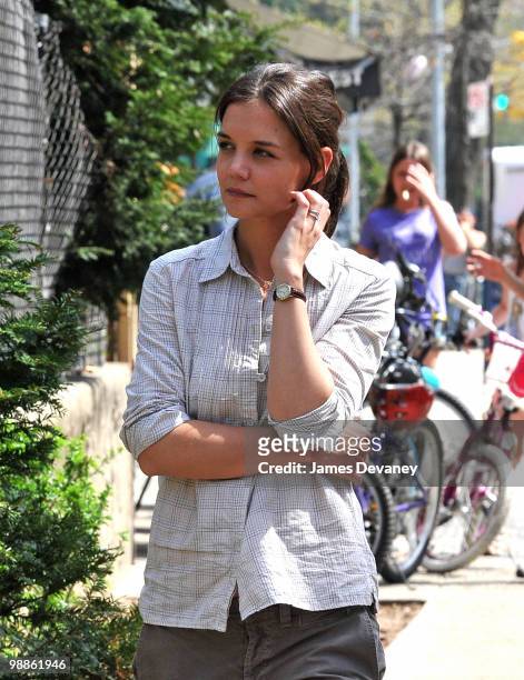 Katie Holmes seen on location for "Son of No One" on April 6, 2010 in the borough of Queens in New York City.