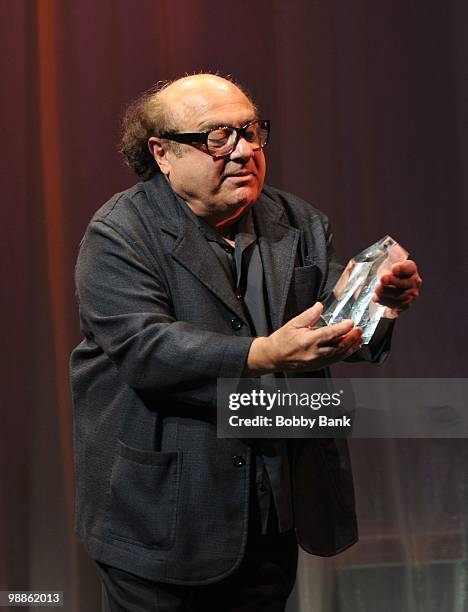 Danny DeVito attends the 3rd Annual New Jersey Hall of Fame Induction Ceremony at the New Jersey Performing Arts Center on May 2, 2010 in Newark, New...