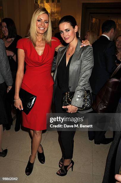 Tess Daly and Kirsty Gallacher attend the SHE Inspiring Women Awards at Claridges Hotel on May 5, 2010 in London, England.