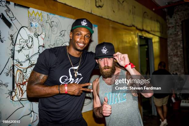 Lance Thomas and Ryan McCann attend the 2018 Full Moon Festival at The Knockdown on June 30, 2018 in Brooklyn, New York.